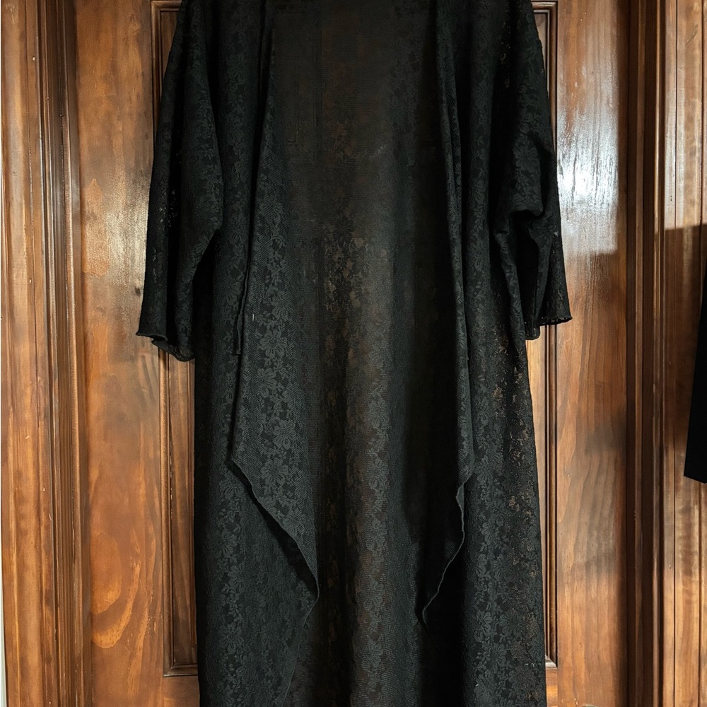LuLaRoe Black Lace Long Lightweight Sweater